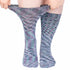 3-Pack Diabetic Socks - Multi Stripes, Solid Black & Cosmic Purple